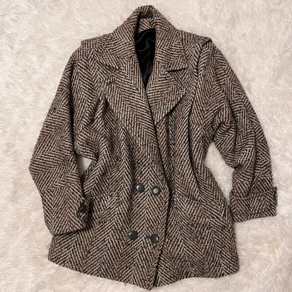 SOLD! Thank you! 🤎Vintage Tweed Wool Coat - Picture 1 of 16
